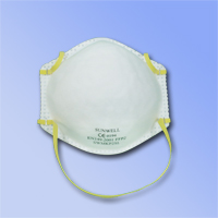 These masks are intended to be used for protection against solid, such as, those from minerals, coal, iron ore, flour and certain other substances.